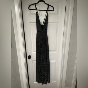 Black and silver dress